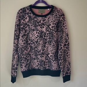 Men’s Paisley & Gray Pink and Black Leopard Print Shirt